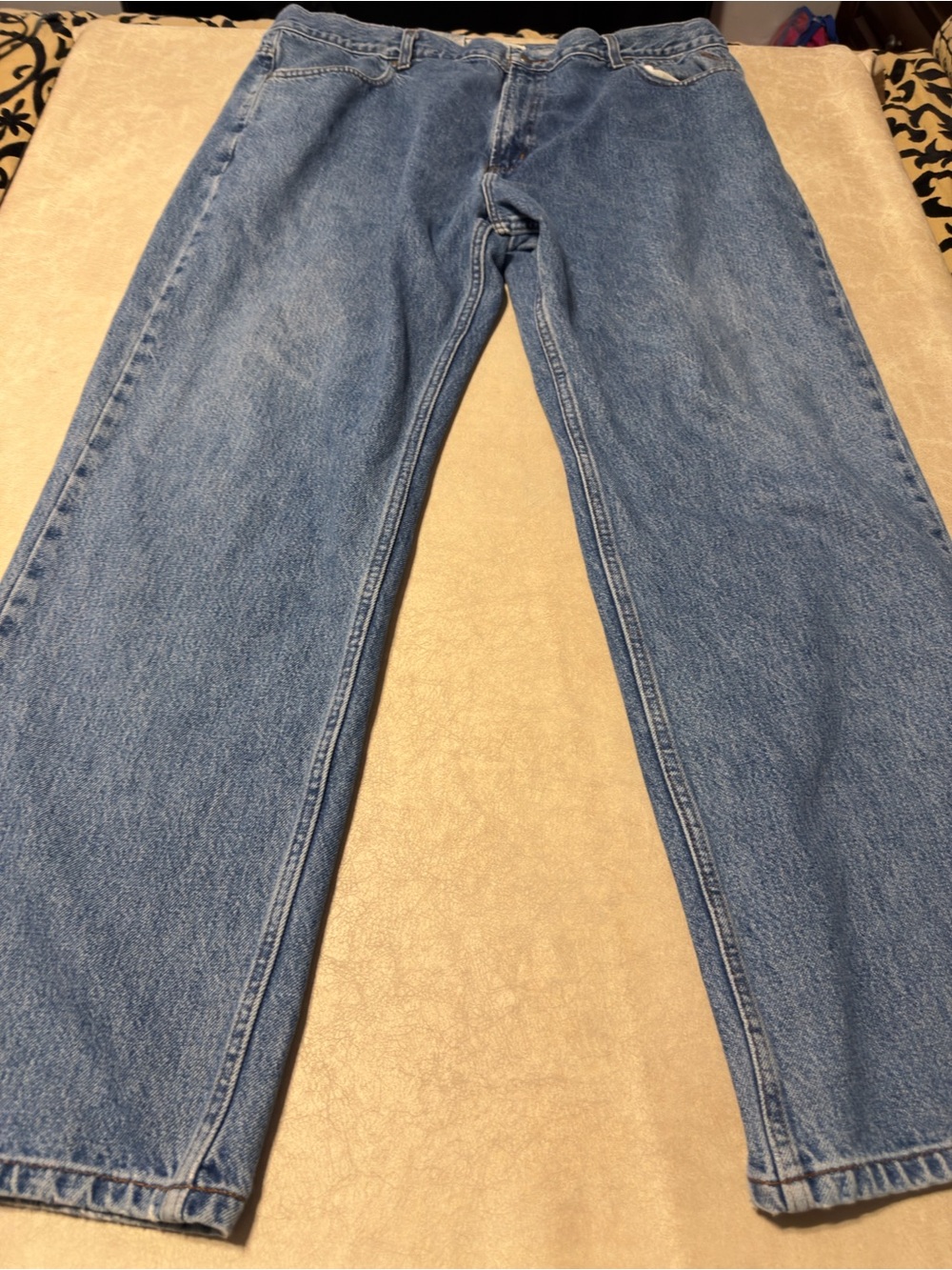 Harley Davidson Men's Med Wash Straight Leg Jeans. Size 42X32. #10000